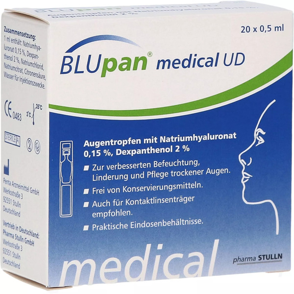Bild 1 von Blupan Medical UD Augentropfen 20X0,5 ml