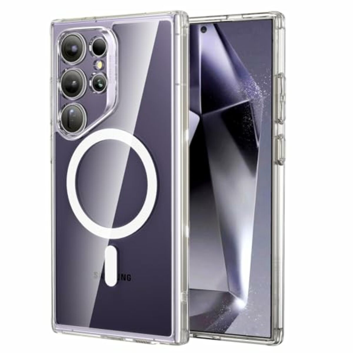 Bild 1 von ESR für Samsung S24 Ultra Hüllen-Set, 1 Displayschutzfolie, kompatibel mit MagSafe, magnetische Hülle für Samsung Galaxy S24 Ultra, Militärnorm Schutz, vergilbungsbeständig, Classic Serie, Klar