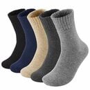 Bild 1 von MOSOTECH Warme Socken Herren, 5 Paar Dicke Thermosocken Frotteesohle Wintersocken Atmungsaktiv WanderSocken Geschenke für Herren, Größe EU39-45