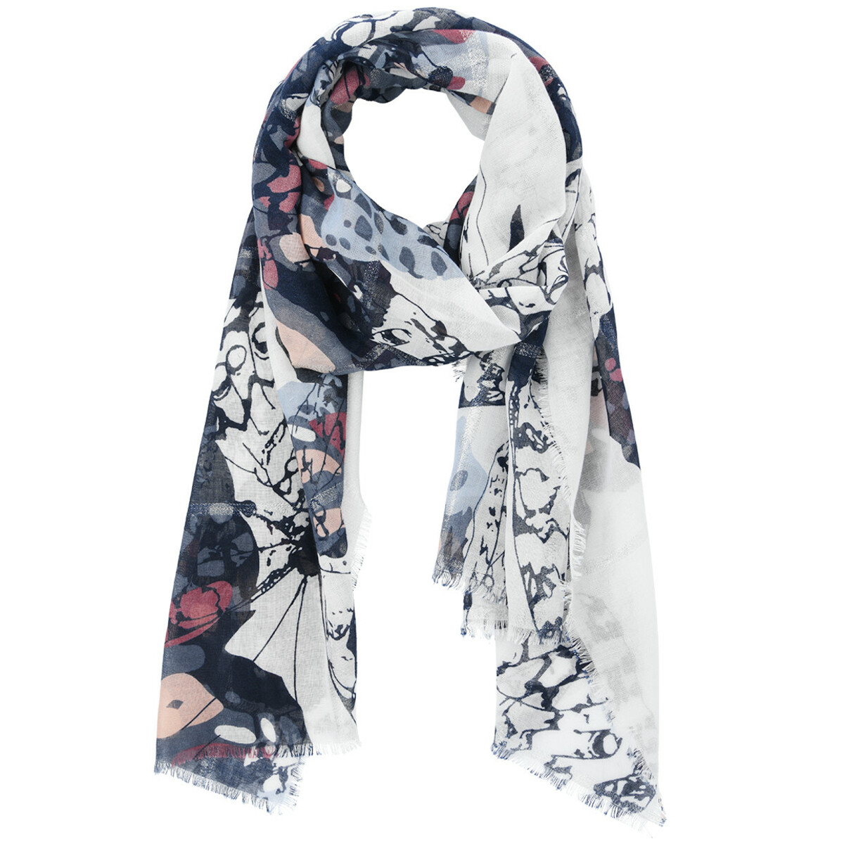 Bild 1 von Damen Tuch DUNKELBLAU / WEISS