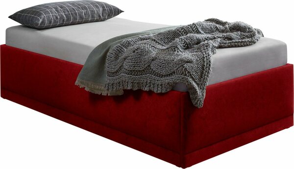 Bild 1 von Westfalia Schlafkomfort Polsterbett Texel, Standardhöhe mit Zierkissen, Bettkasten bei Ausführung mit Matratze, Rot