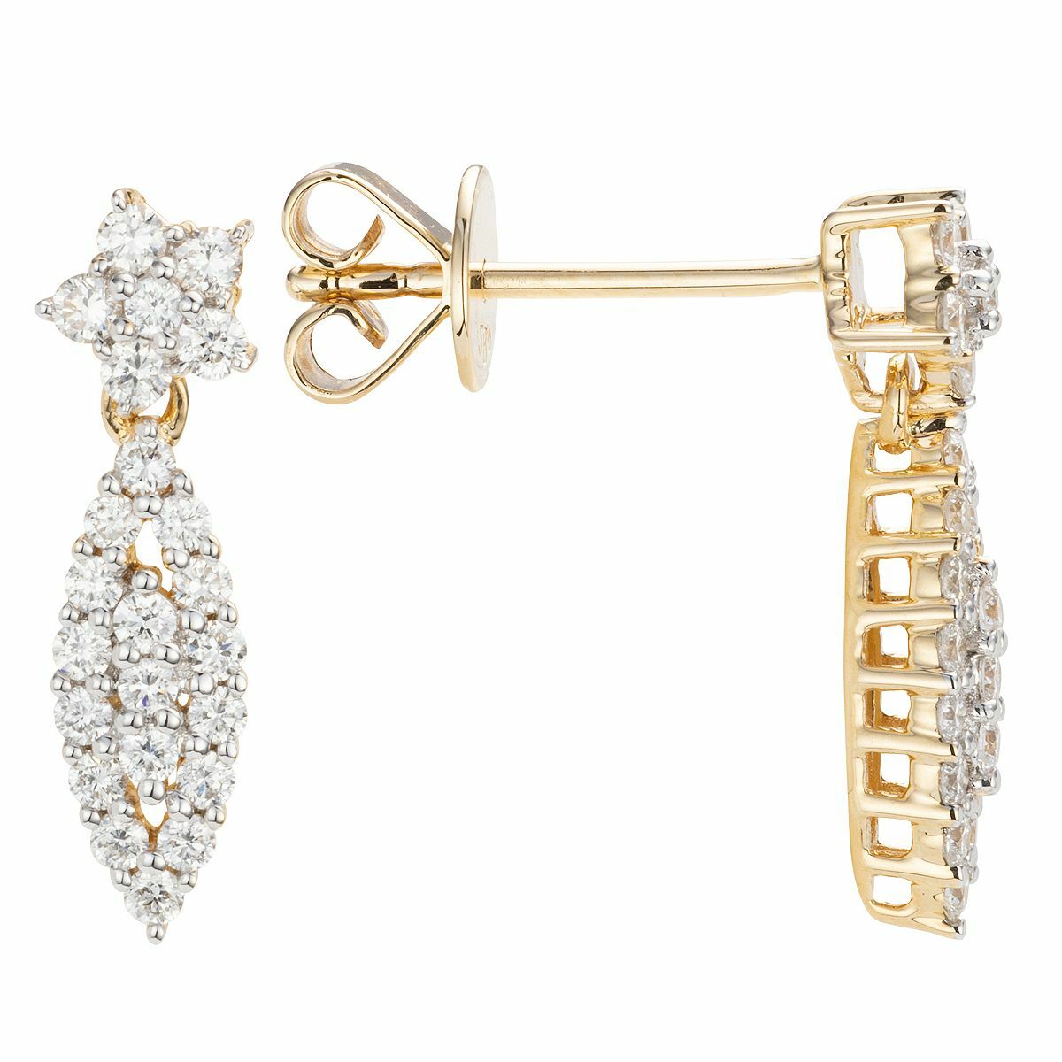 Bild 1 von DIAMOUR Ohrhänger 46 Brillanten zus. ca. 0,50ct Gold 585