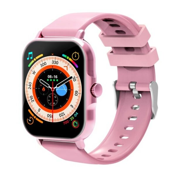 Bild 1 von Smartwatch für Android IOS 1,81 Zoll Touchscreen Herzfrequenz Schritte Anrufe Musik pink Fitnessarmband
