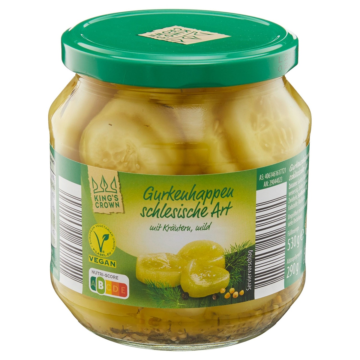 Bild 1 von KING’S CROWN Gurkenhappen schlesischer Art 580 ml