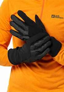 Jack Wolfskin Night Hawk Gloves Softshell-Handschuhe XL grau black