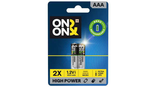 Bild 1 von ON&ON Batterie Micro AAA 900 MAH HR03