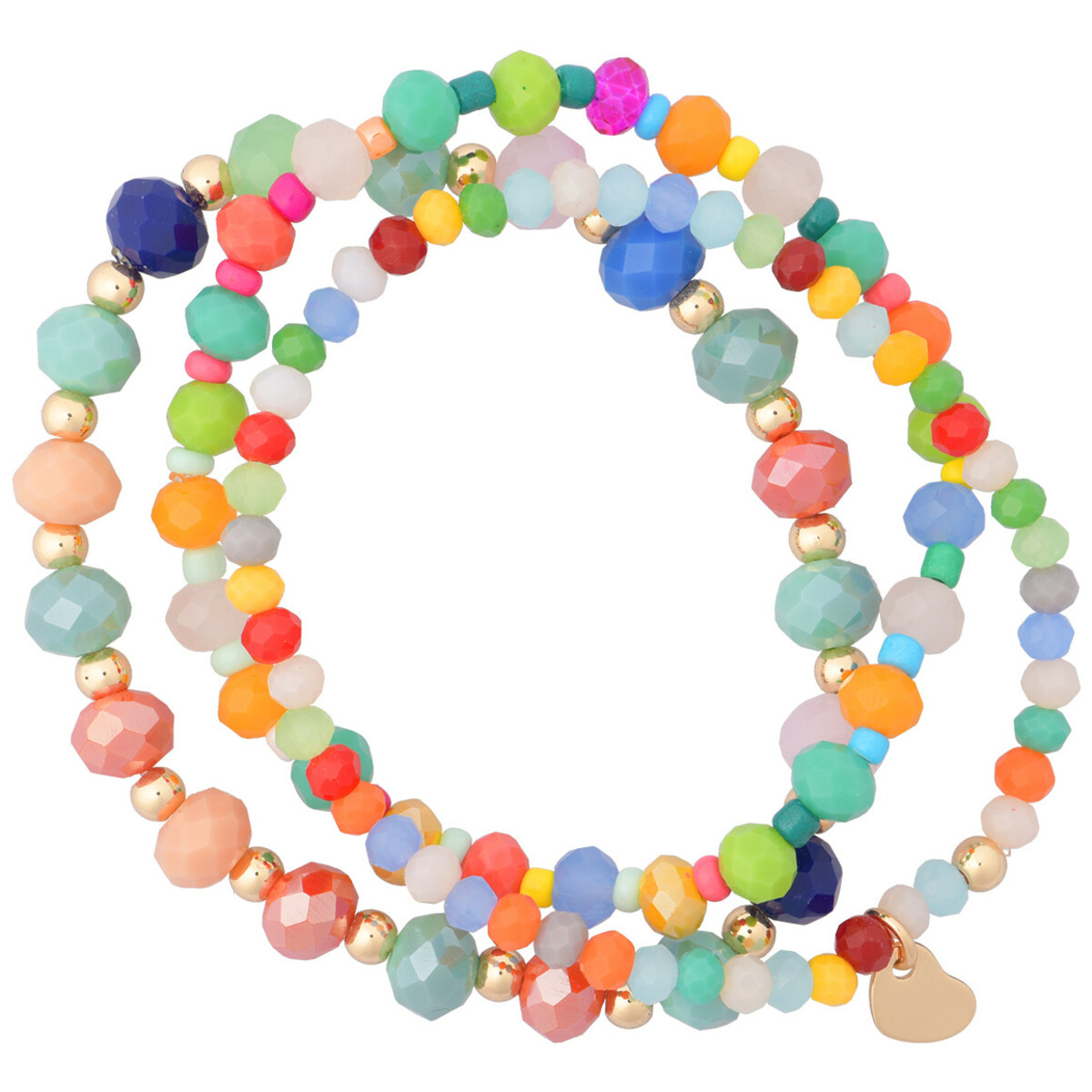 Bild 1 von 3 Damen Armbänder im Set BUNT / GOLD