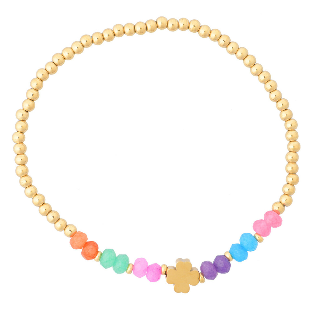 Bild 1 von Damen Armband elastisch BUNT / GOLD