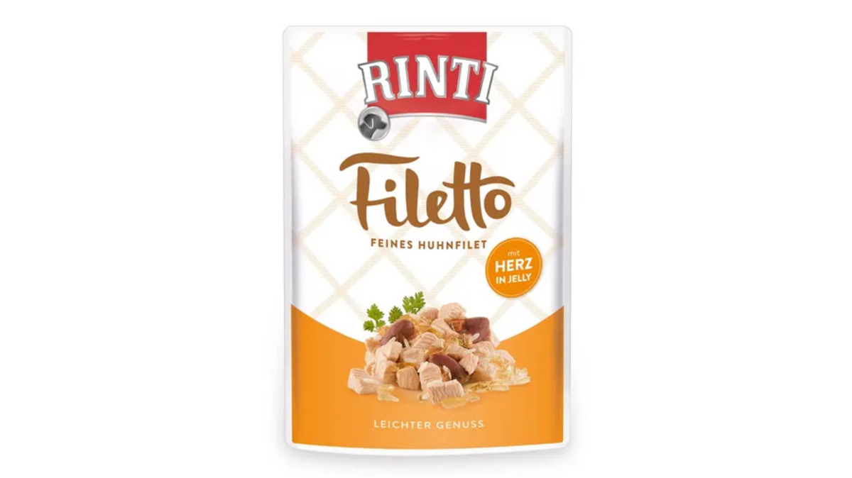 Bild 1 von RINTI Hundenassfutter Filetto Huhn & Herz in Jelly