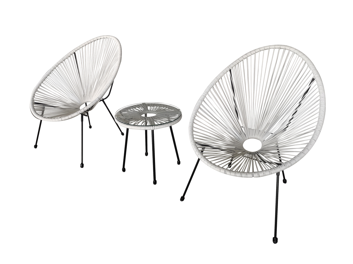 Bild 3 von Happy Home 3 tlg. Bistro Set HGE53-WEI weiß