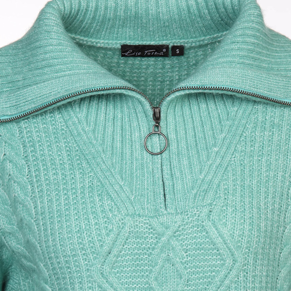 Bild 3 von Damen Stricktroyer meliert
                 
                                                        Türkis