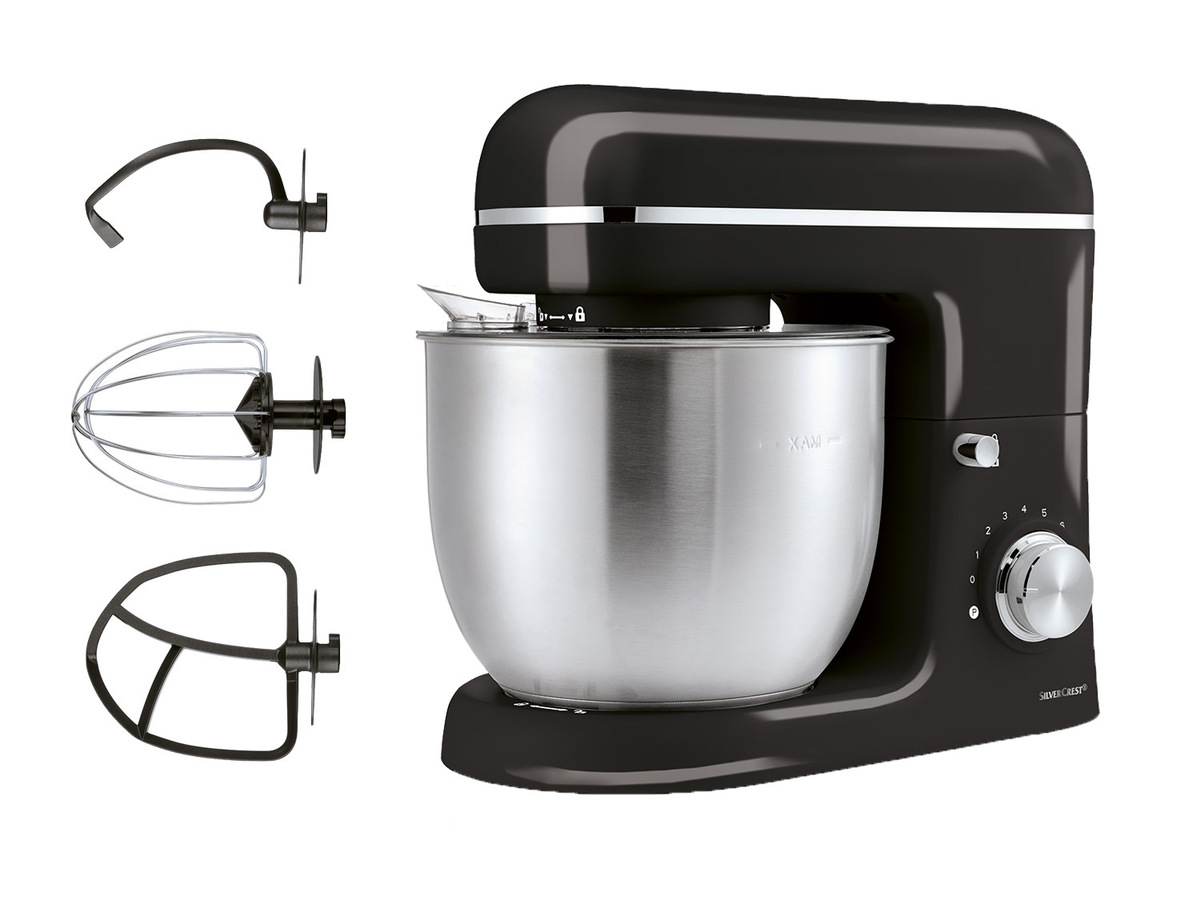 Silvercrest Küchenmaschine Schwarz Skm 600 B2 SILVERCREST® KITCHEN TOOLS Küchenmaschine schwarz »SKM 600 D3« von Lidl