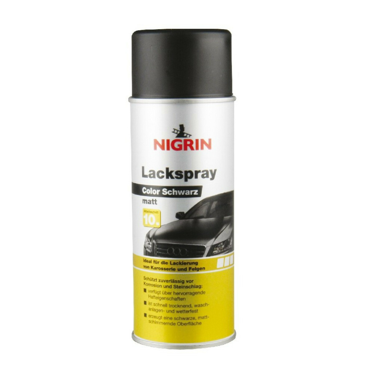 Bild 1 von Nigrin Lackspray schwarz, matt, 400 ml