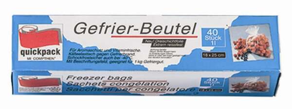 Bild 1 von Gefrierbeutel  ca. 1 Liter