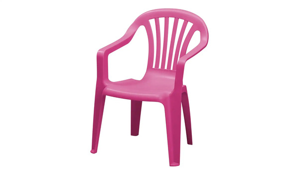 Bild 1 von Kinder-Stapelsessel rosa/pink Maße (cm): B: 38 H: 52 T: 38 Garten