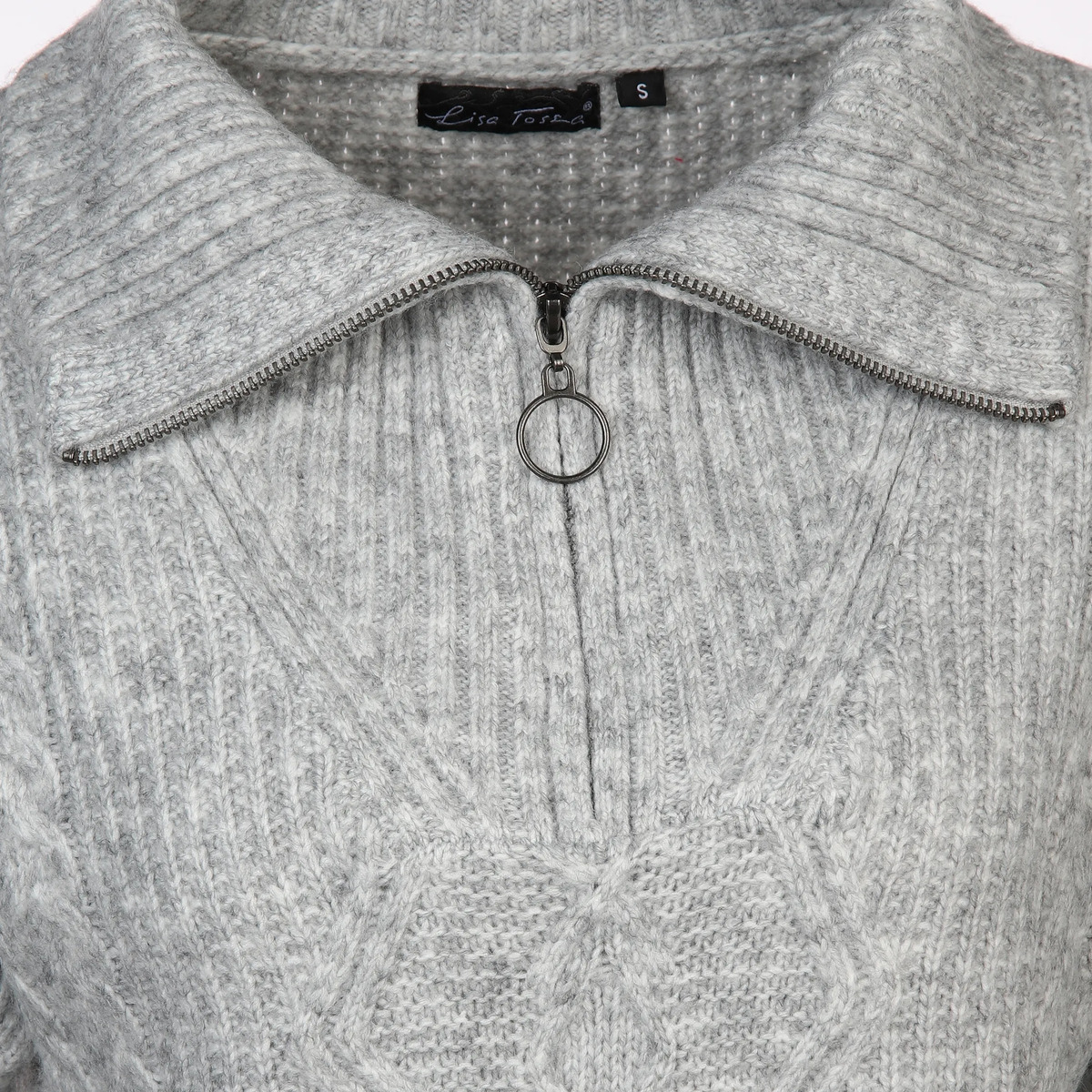 Bild 3 von Damen Stricktroyer meliert
                 
                                                        Grau