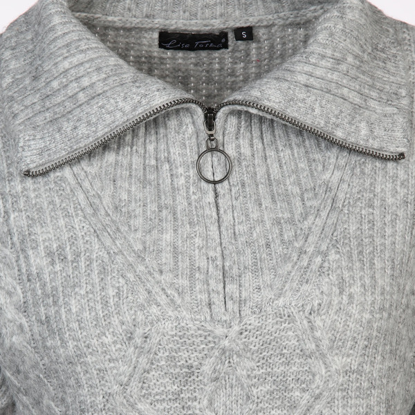 Bild 3 von Damen Stricktroyer meliert
                 
                                                        Grau