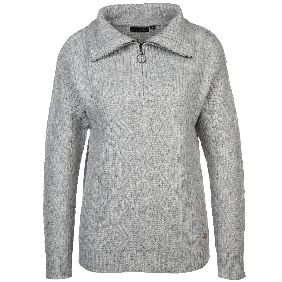 Bild 1 von Damen Stricktroyer meliert
                 
                                                        Grau