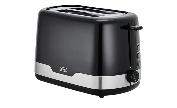 Bild 1 von KHG Toaster  TO-857 SE2 schwarz Metall, Edelstahl, Kunststoff Maße (cm): B: 30 H: 18 T: 16,5 Sale