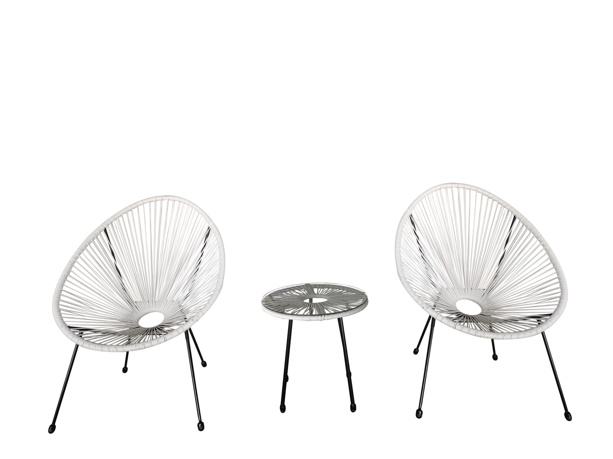 Bild 2 von Happy Home 3 tlg. Bistro Set HGE53-WEI weiß