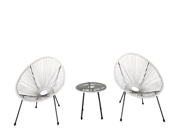 Bild 2 von Happy Home 3 tlg. Bistro Set HGE53-WEI weiß