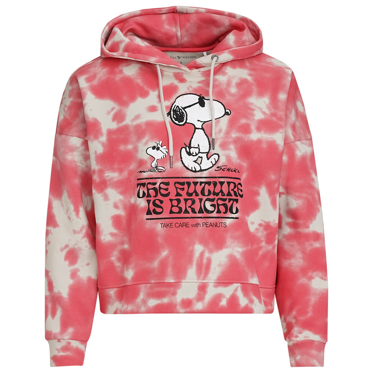 Bild 1 von Peanuts Hoodie im Tie Dye Look PINK / HELLBEIGE