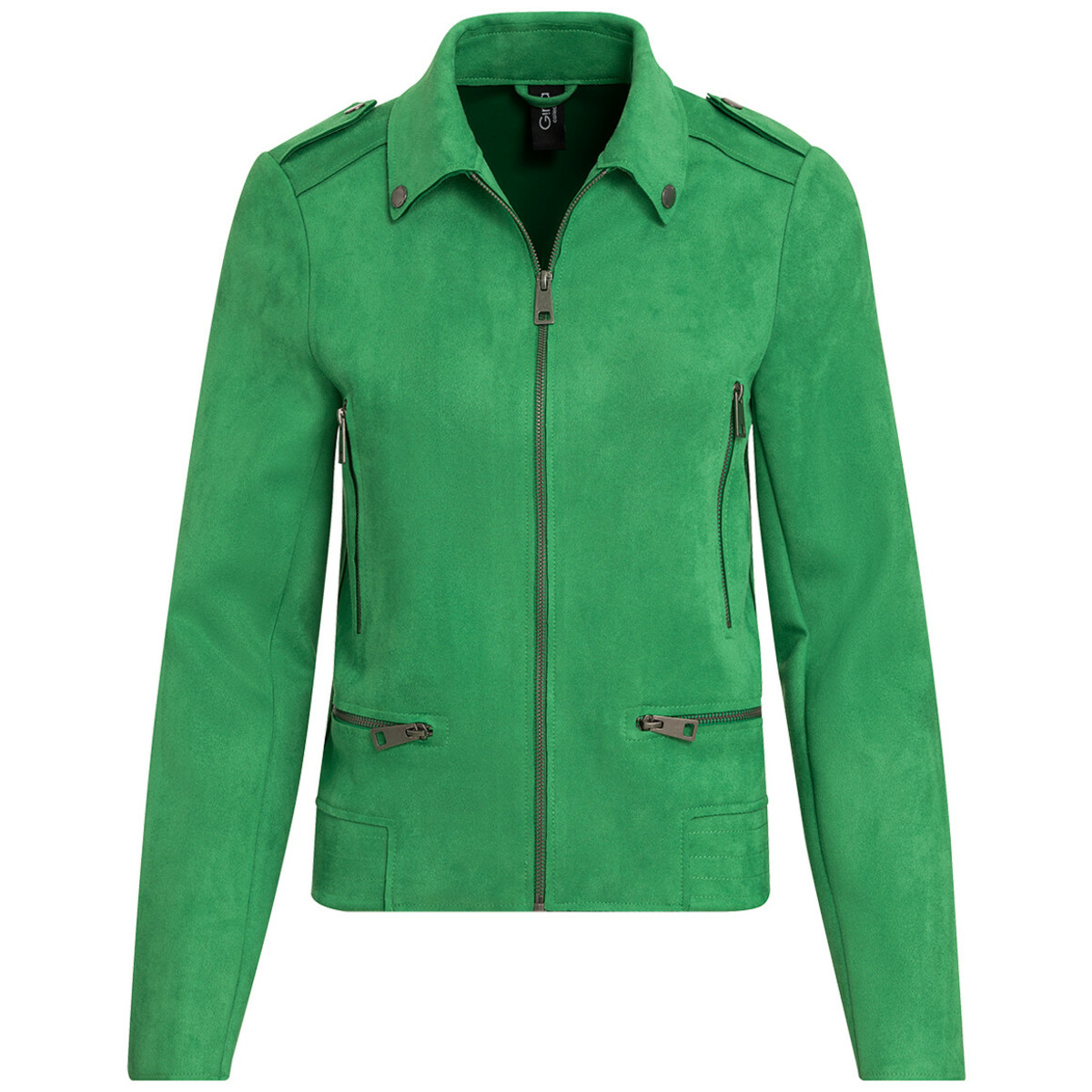 Bild 1 von Damen Jacke in Veloursoptik GRÜN