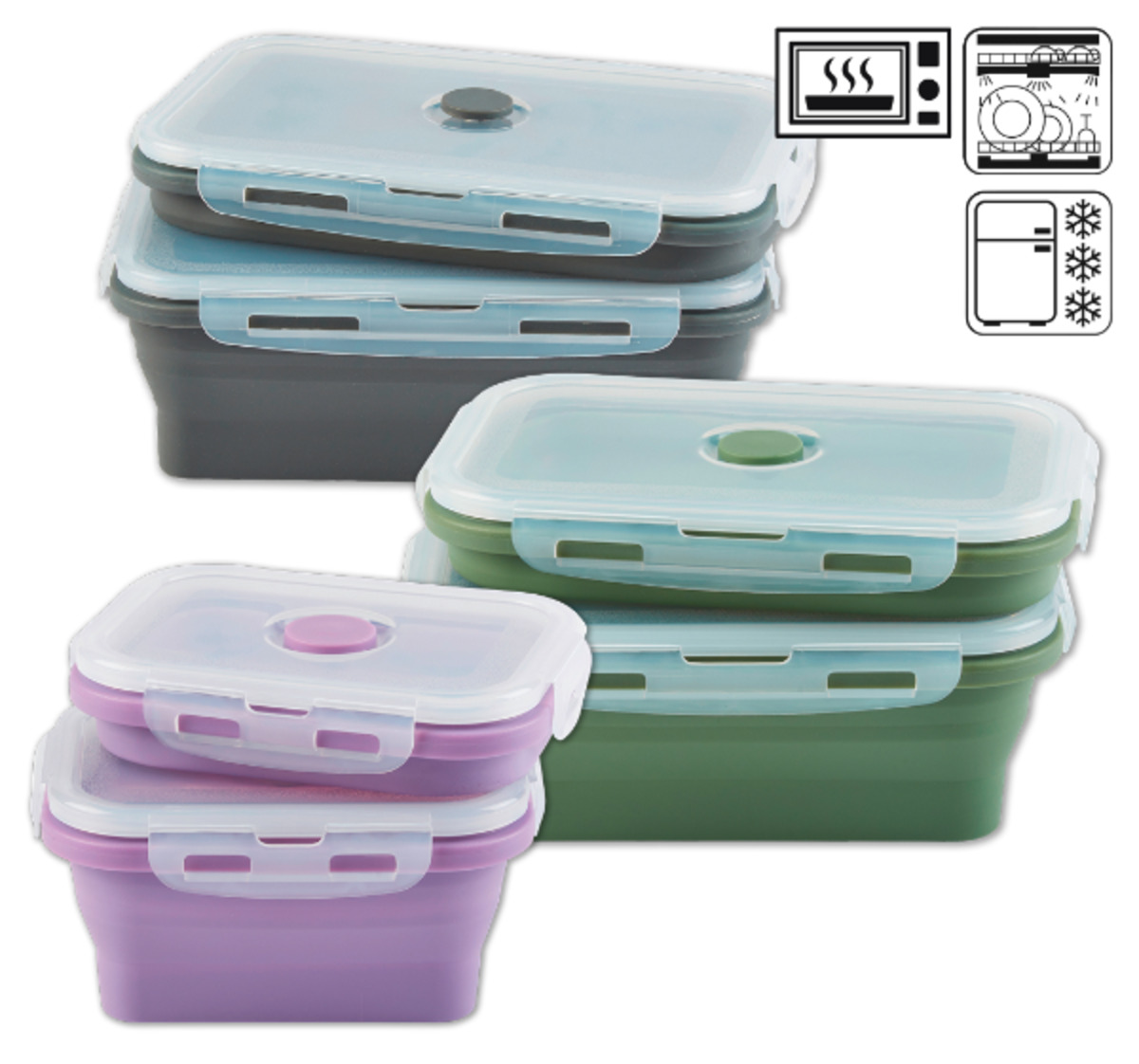 Bild 1 von Faltbare Silikon-Lunchbox*