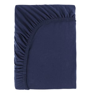 Jersey-Spannbettuch im 2er Pack, 100x200cm
                 
                                                        Blau