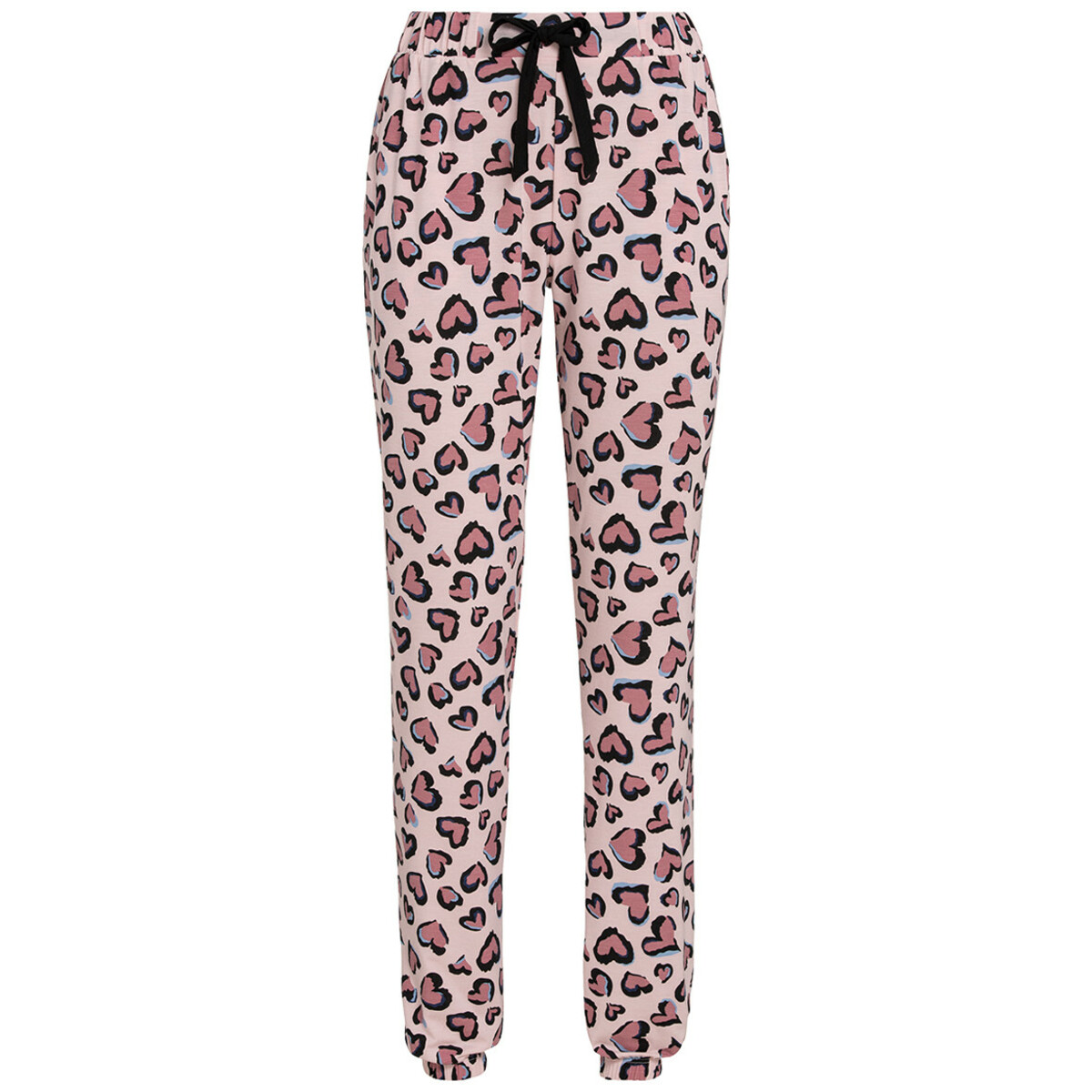 Bild 1 von Damen Schlafhose mit Herzchen-Print ROSA