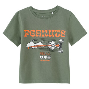 Peanuts T-Shirt mit Print DUNKELGRÜN