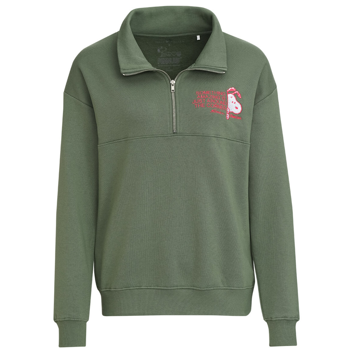 Bild 1 von Peanuts Sweatshirt im Troyer-Style DUNKELGRÜN