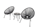 Bild 3 von Happy Home 3 tlg. Bistro Set HGE53-SCH schwarz