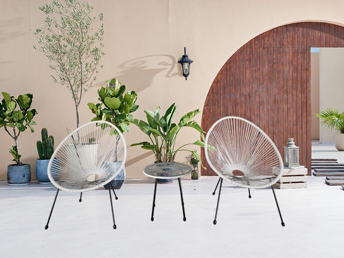 Bild 1 von Happy Home 3 tlg. Bistro Set HGE53-WEI weiß