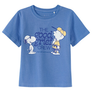 Peanuts T-Shirt mit Print BLAU