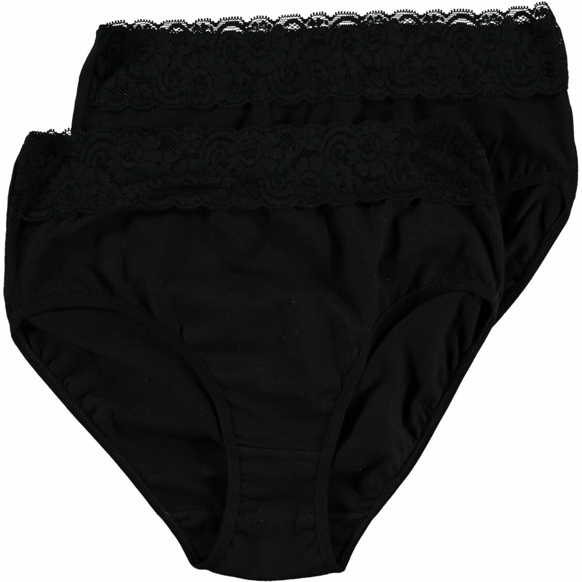 Bild 1 von Jane Damen-Slip Stretch 2er-Pack, Schwarz, XL