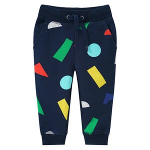 Baby Jogginghose mit bunten Motiven DUNKELBLAU