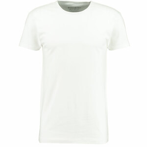 Herren-T-Shirt Kurze Ärmel Slim Fit / Stretch, Weiß, XXL