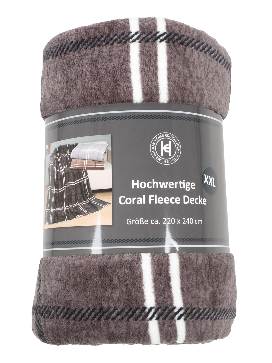 Bild 1 von Kuscheldecke Elisa, 220x240cm
                 
                                                        Grau