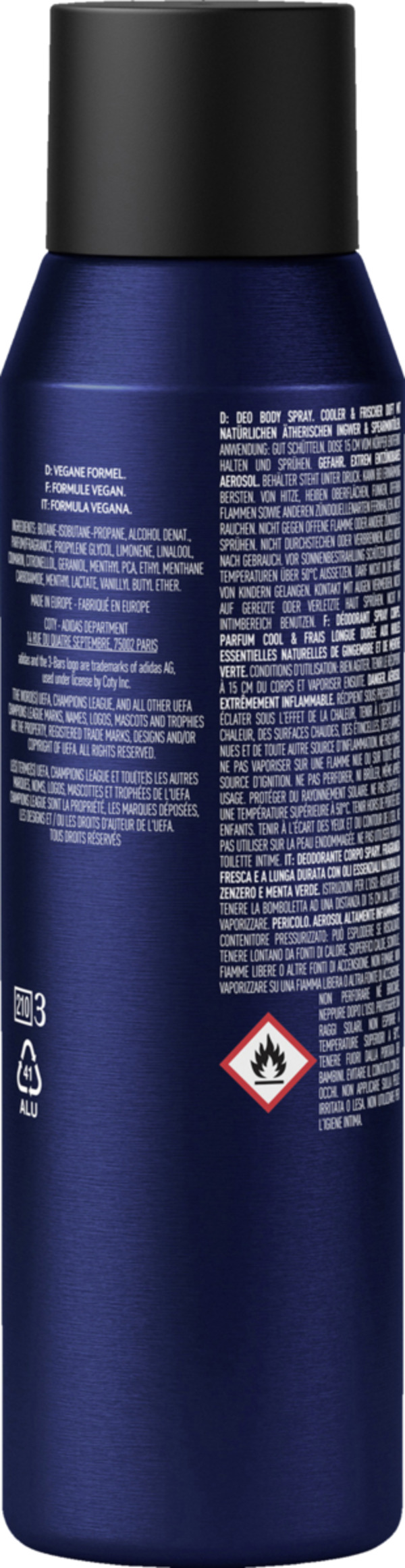 Bild 2 von adidas UEFA Star Body DeoSpray