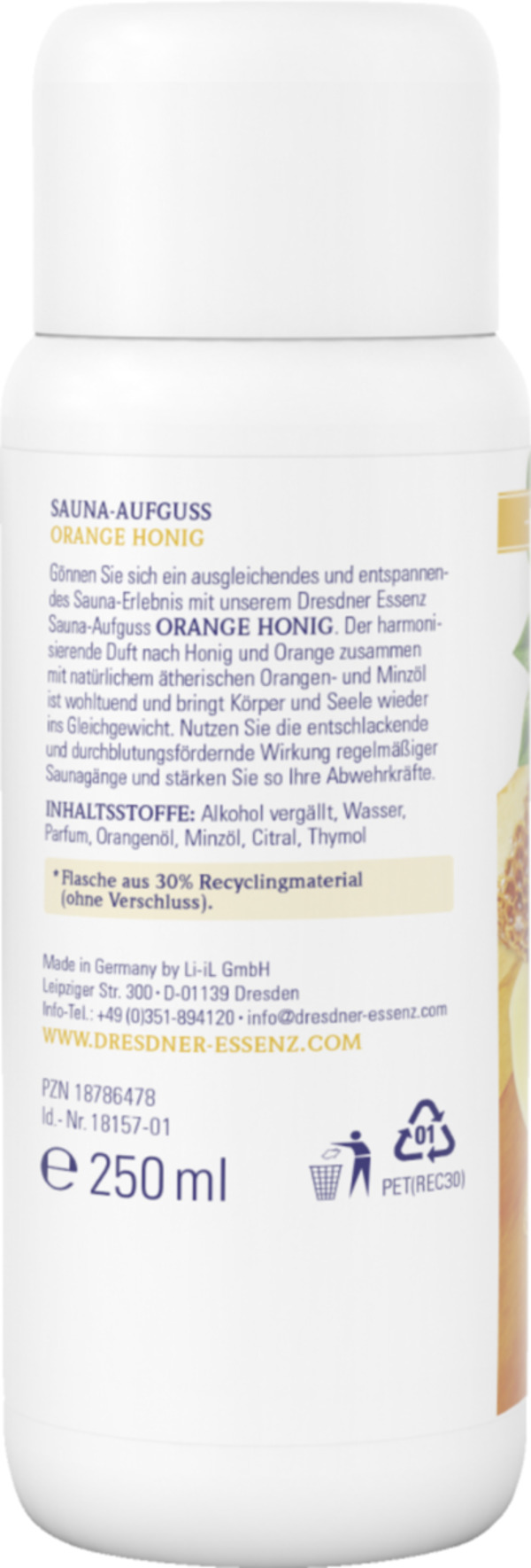Bild 3 von Dresdner Essenz Sauna Aufguss Orange Honig