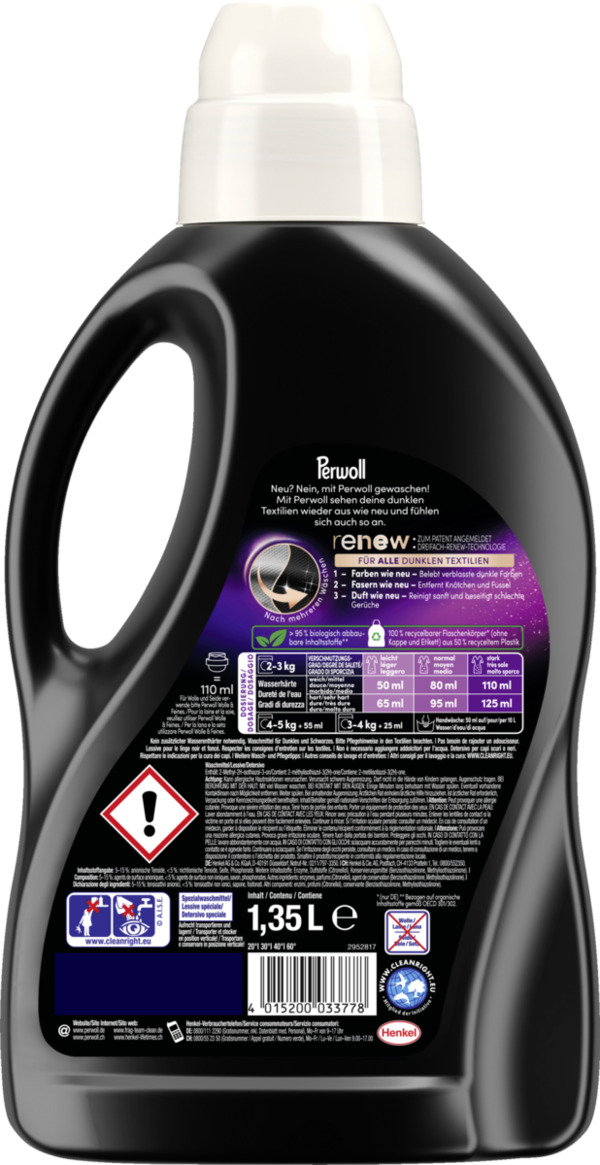 Bild 2 von Perwoll Renew Black Waschmittel Flüssig 27 WL
