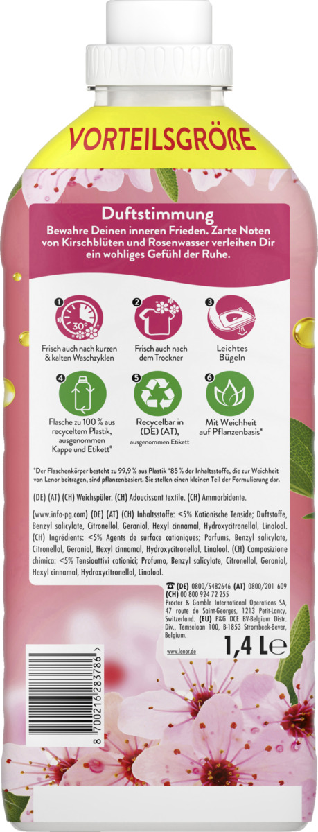 Bild 4 von Lenor Kirschblüte & Edelsalbei Weichspüler  56 WL