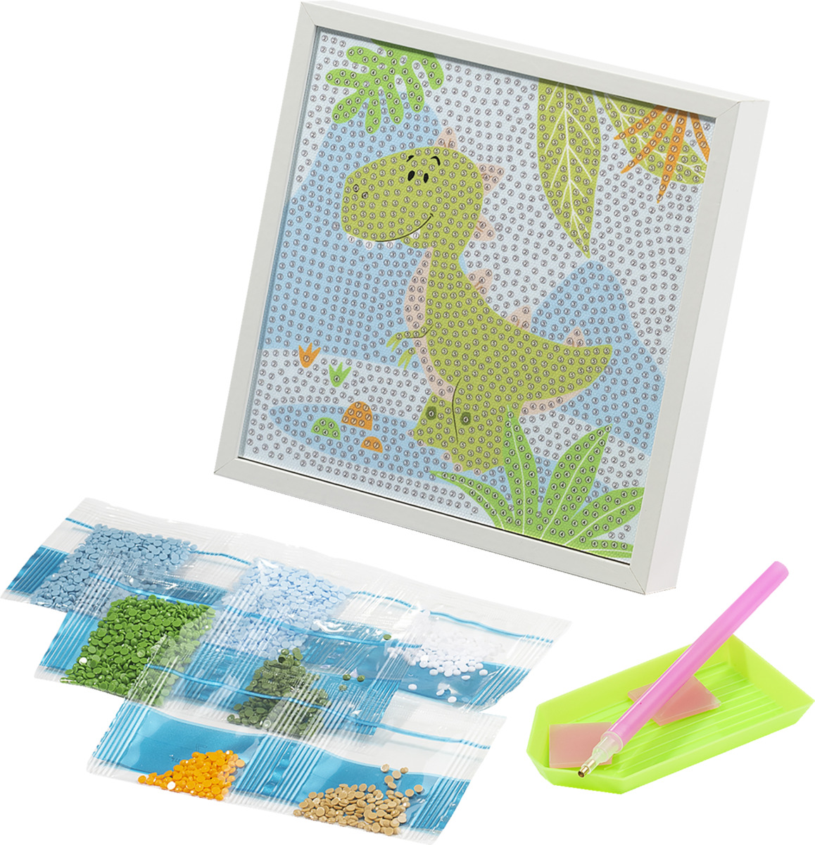 Bild 1 von IDEENWELT Diamond Painting-Bastelset Dino