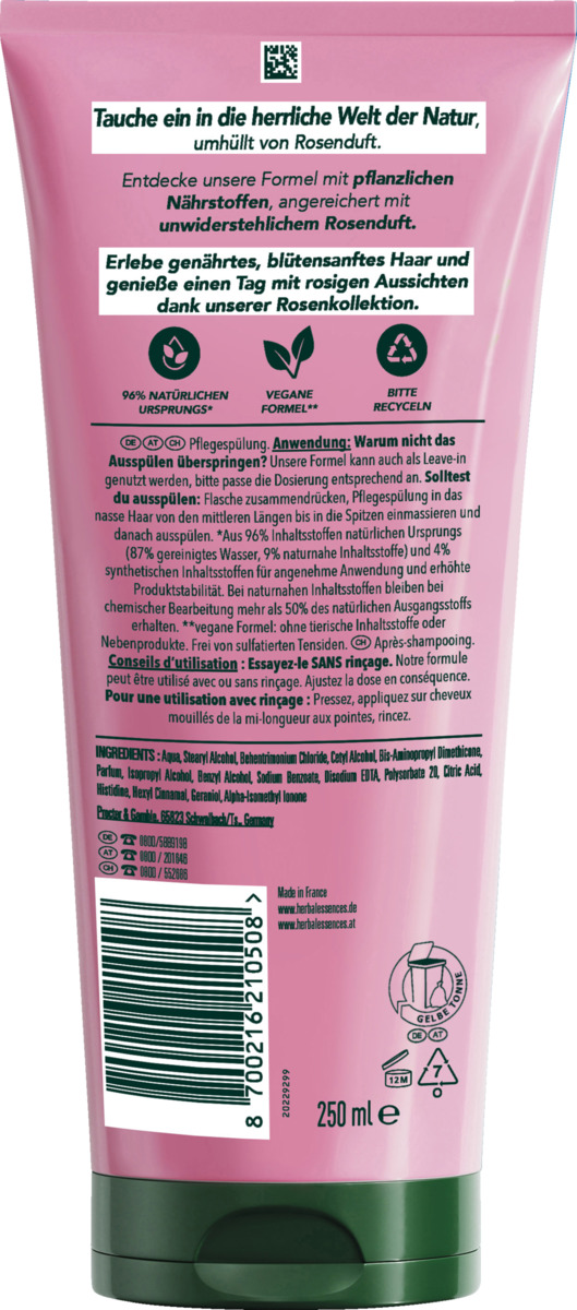 Bild 2 von Herbal Essences Pflegespülung Blütensanft