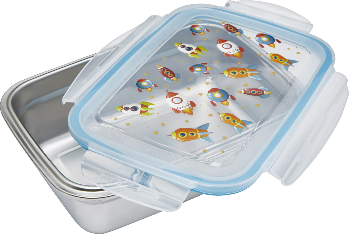 Bild 1 von IDEENWELT Edelstahldose-Brotdose Raketen