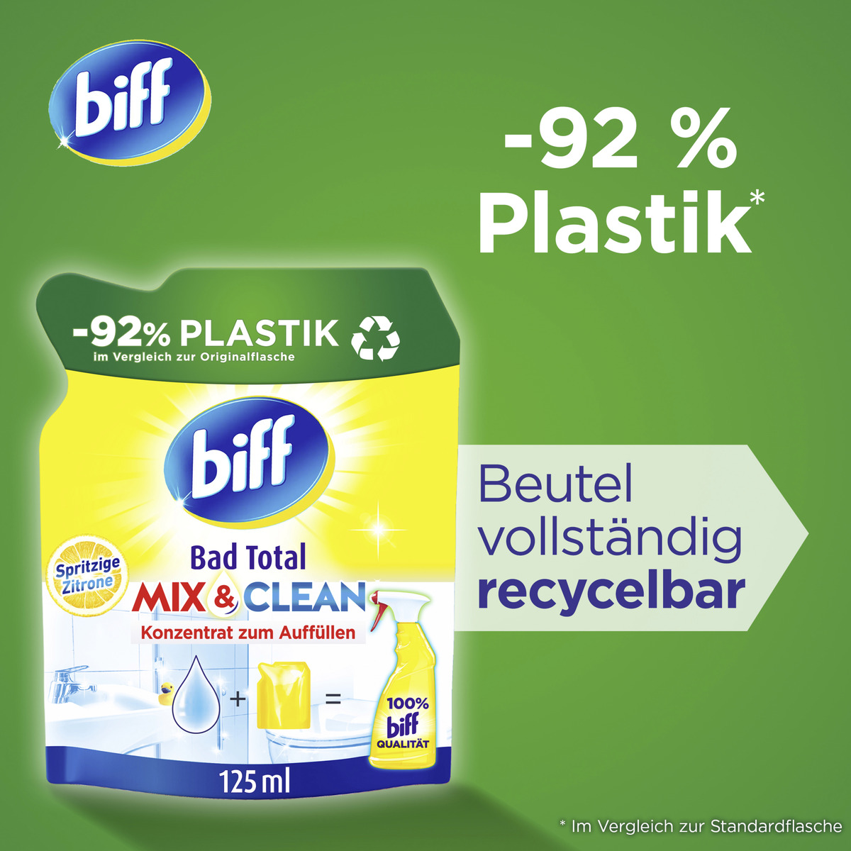 Bild 2 von Biff Bad Total Mix & Clean Konzentrat Spritzige Zitrone Nachfüllbeutel