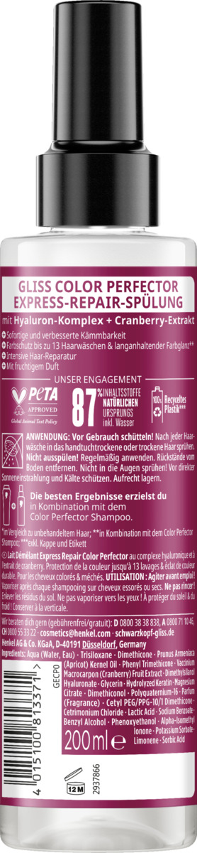 Bild 2 von Gliss Color Perfector Express-Repair-Spülung