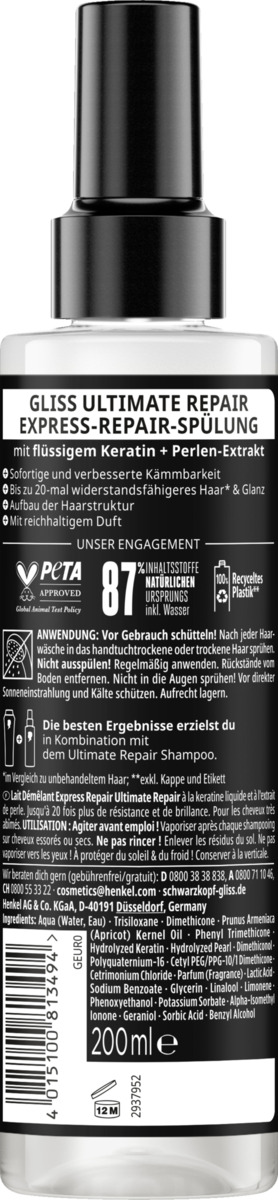 Bild 2 von Gliss Ultimate Repair Express-Repair-Spülung