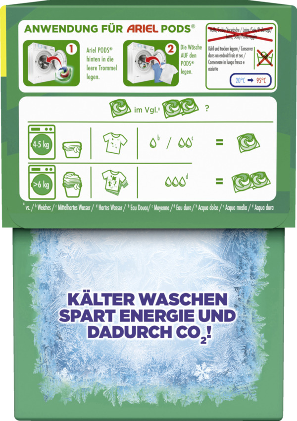 Bild 2 von Ariel All-in-1 Pods Universal+ Vollwaschmittel Flüssig 38WL